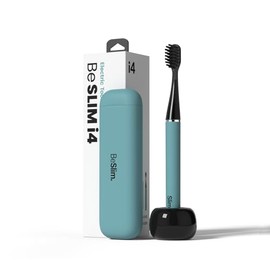 MIPOW i4 Sonic Electric Toothbrush Ultra Slim Thin Rechargeable Ultrasonic Smart Tooth Brush Free Petite Travel Case & Ceramic Holder Dock for Travel & Home, IPX7 Waterproof, 2-(Green)