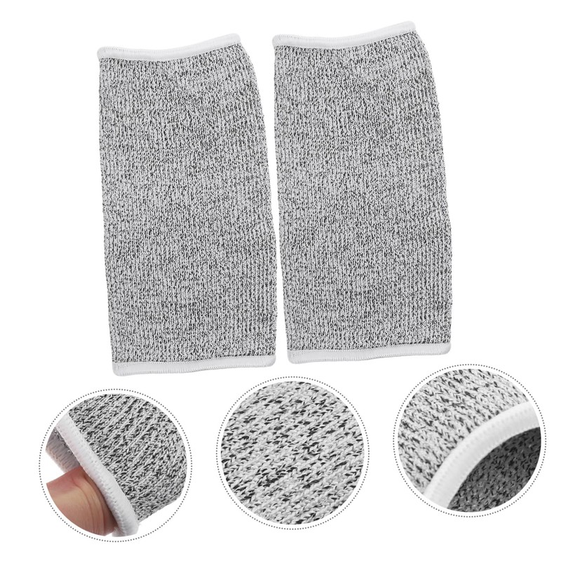 SHINEOFI 2 Pairs Cut Resistant Arm Sleeves Safety Arm Protectors