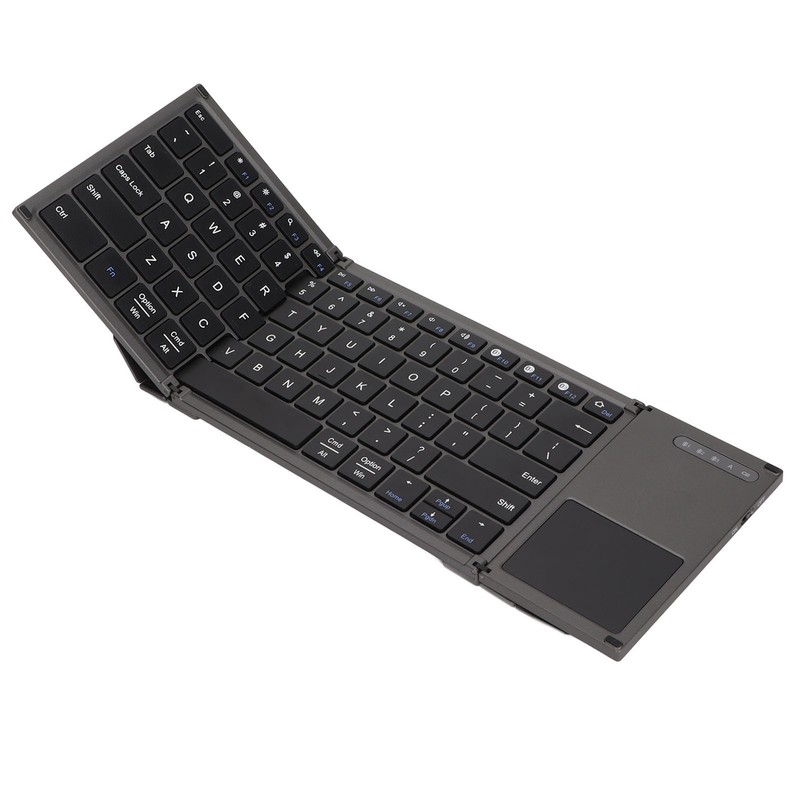 Wireless Keyboard 78 Keys Ultra Thin Folding Design Keyboard with