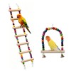 2 Pcs Bird Ladder Set, Bird Cage Ladder for Cage
