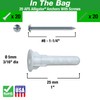 TOGGLER Alligator AF5 Flanged Anchor with Screws, Polypropylene, Made in