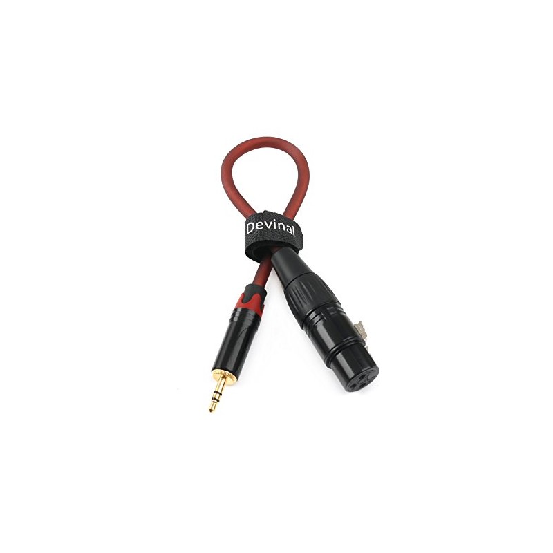 Devinal Balanced 3.5mm 1/8 inch Mini Jack TRS Stereo Male