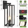 2-Pack Upgraded Motion Sensor Outdoor Wall Lights, 18” Large Dusk