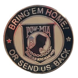 Trade Winds 3 Pack Pow Mia Bring 'Em Home Or Send Us Back Motorcycle Hat Cap Lapel Pin M-484