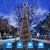 Extra-Long 288FT 800LED Solar Fairy String Lights, 4-Pack 72FT 200