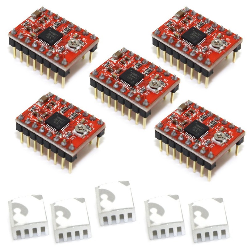 Fasizi 5 x 3D Printer A4988 Reprap Stepper Motor Driver