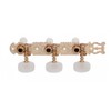 Gotoh Classical Tuners with white pearloid buttons, mounting screws included