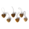 6 Hearts Made of Felt (Dusty Colours) - Mother's Day