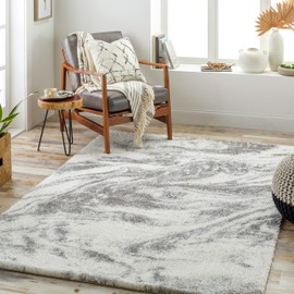 Artistic Weavers Cloudy Abstract Shag Rug,7'10" x 10',Light Grey