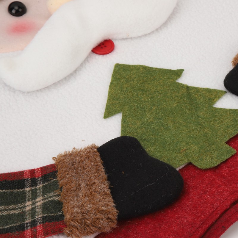 Xmas Dinner Chair Back Covers Easy To Install Soft Anti