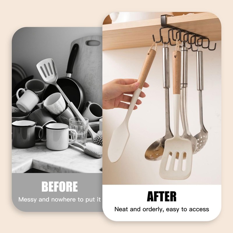 LIUCONGBD Pack of 2 Kitchen Cup Holders, Cupboard Organiser, Cupboard