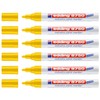Edding Pack of 6 8750 Markers Special for Industrial Yellow