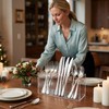 Daxilonyz 3 Section Acrylic Cutlery Organizer for Countertop, Modern Flatware
