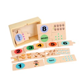 F Fityle Number Puzzle Math Manipulatives Gifts,Learning Numbers Puzzles,Math Games for Kids,Counting Toys for Ages 3 and up Preschool