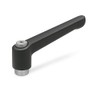 Ganter Normelemente GN 300.1-108-M16-SW 1-108-M16-SW Adjustable Clamping Lever with Stainless