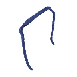 Zazzy Bandz - Curly Thick Hair - Large Headband - Hand-Wrapped Solids (Relaxed, Navy Blue)