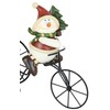 Snowman Riding Bicycle Christmas Wine Bottle Holder