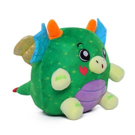 Dream Beams - Cute, cuddly plush toy, glow in the dark, washable, from 0 years (18 cm, Draco (Dragon)