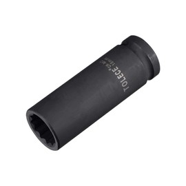 sourcing map 1/2-Inch Drive 18mm 12-Point Deep Impact Socket, CR-MO Steel 78mm Length, Metric Sizes