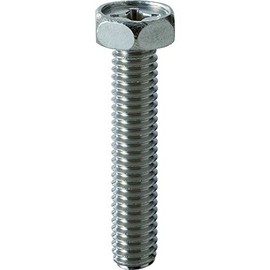 TRUSCO Y303-0616 Hexagon Bolt with Cross Hole, Stainless Steel, M6X16, Pack of 12