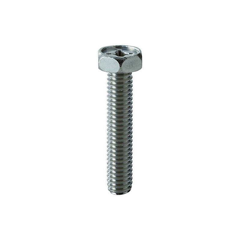 TRUSCO Y303-0616 Hexagon Bolt with Cross Hole, Stainless Steel, M6X16,