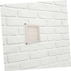 jojofuny 2pcs Louvered Cover for Exterior Wall Exhaust Cap Easy