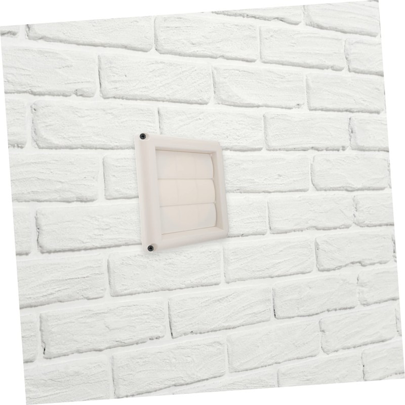 jojofuny 2pcs Louvered Cover for Exterior Wall Exhaust Cap Easy