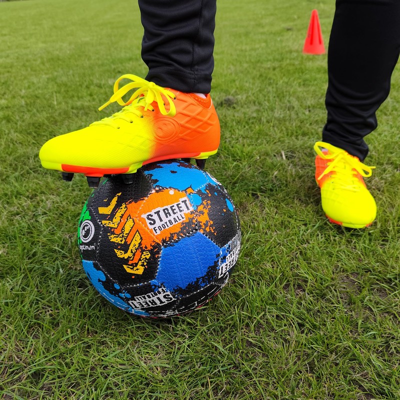Optimum Unisex Street Football - Top-Grade Durable Korean Rubber, Long-Lasting