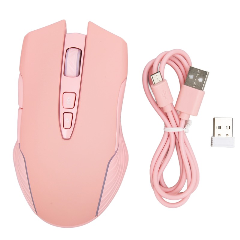 Wireless Mouse 2.4G Rechargeable USB RGB Professional Grade Optical Sensor