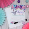 Amanda Creation Watercolor Floral Butterfly Birthday Party Fill In Style