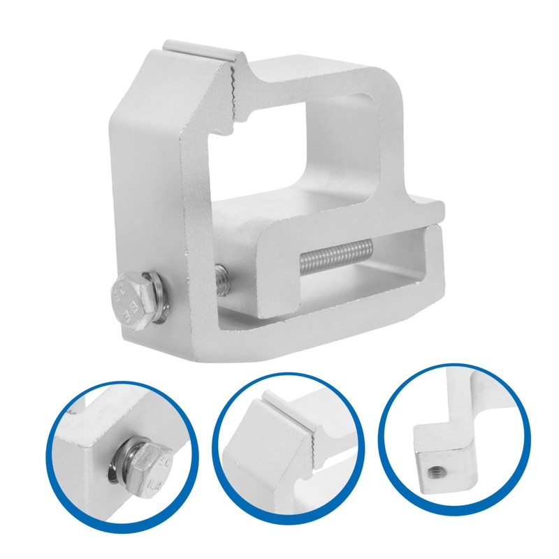 CHILDWEET 2pcs Truck Cap Mounting Clamps Heavy Duty Alloy Clips