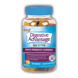 Probioticos Schiff Digestive Advantage 60 Gomitas Sabor Frutas Naturales                                                                              