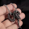 Snake Necklace for Women Snake Jewelry Bendable Snake Pendant Necklace