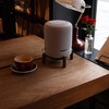 desk wood stand for Echo Studio smart speaker