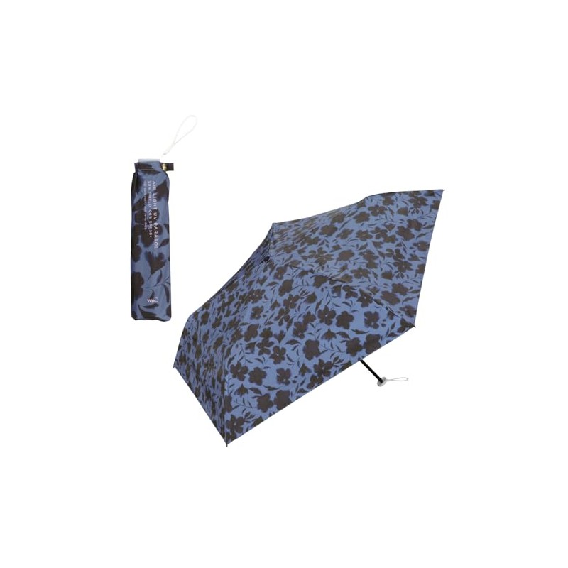 2025 Wpc. 801-16853-102 Women's Mini Folding Umbrella, Lightweight, Flower Silhouette,