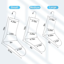 Newtay 3 Pairs of Small, Medium, Large Sock Blockers Stainless Steel Sock Blockers Sock Drying Hanger for Knitting & Crochet, Shaping, Drying, Displaying Knitted Socks