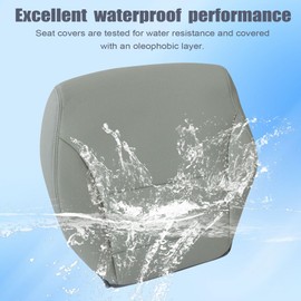 FZJDSD Gray Driver Side Bottom Microfiber Leather Replacement Seat Cover Compatible with Honda Civic 2012 2013 2014 2015