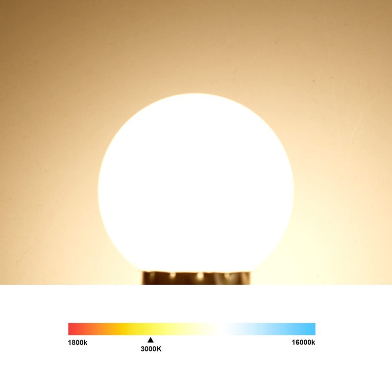 LFLAMPON G14 G45 LED Bulbs 30W Equivalent Globe Bulb 3W
