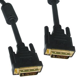 kenable DVI-D Dual Link with Ferrite Cores Male to Male Cable Gold 5m [5 metres]
