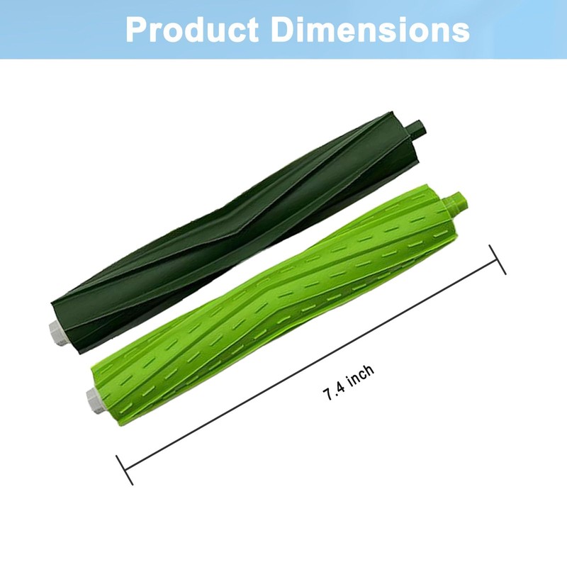 Pivxsnkew 2 Set Replacement Brushes Compatible for iRobot Roomba E