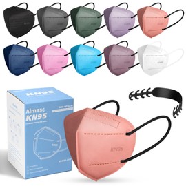 60/100 Pcs KN95 Face Mask for Adults,5 Layer Cup Dust Safety Masks