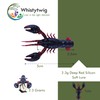 5cm Natural Lifelike Yabby, Soft Crayfish Fishing Lures with Realistic