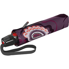 Knirps T.200 Duomatic Animal Pocket Umbrella – Automatic Open and Closing – Stormproof – Windproof – Animal Look T.200, Romy Purple