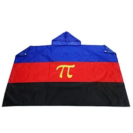 AZ FLAG - Polyamor Flag - 150 x 90 cm - Polylover Cape - Pluriamour 100% Polyester with Integrated Sleeves - Body Flag High Quality - 80 g