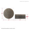 Shepherd 1" Round Leveling Self-Adhesive Felt Furniture Sliders for Hard