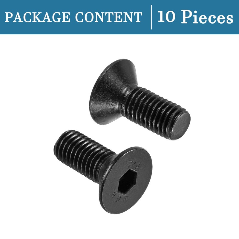 QUARKZMAN M10 x 25 mm Hex Socket Flat Head Countersunk