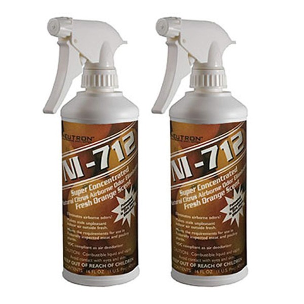 NI-712 Odor Eliminator Orange Pint (2 Bottle) Eliminates Airborne Odors!