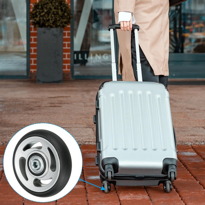 PATIKIL Replacement Luggage Suitcase Wheels Repair Kit, 82mmx19mm Wear-Resistant &