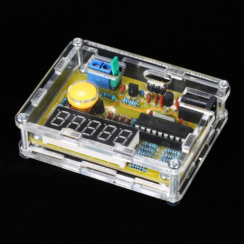 DIY Frequency Tester Crystal Counter Meter Oscillator Tester with Transparent