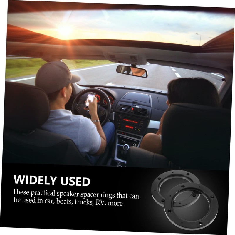 iplusmile Auto Speaker Spacers Adapter 4 Inches Abs Material Easy